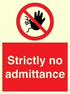 strictly no admittance